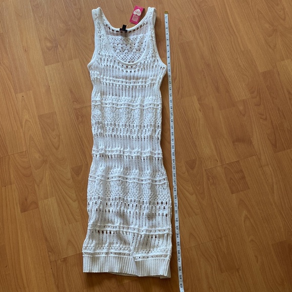 Crochet semi sheer white dress - Picture 6 of 6